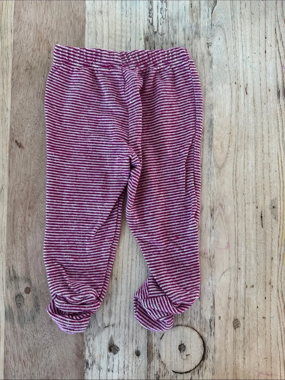 Carter's Pink and White Striped Footed Pants